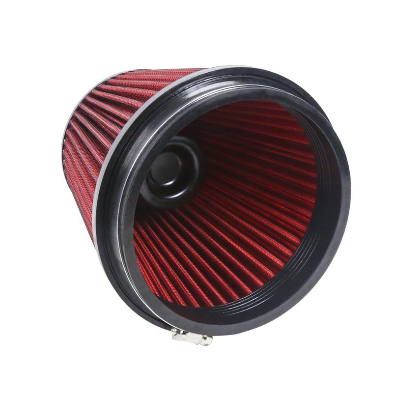 Kyostar 6"" 152mm High Flow Inlet Cold Air Intake Cone Replacement Dry Air Filter Red - Image 5